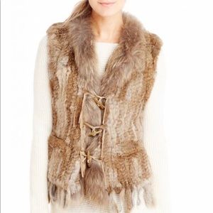 J McLaughlin fur vest small